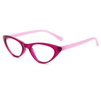 Hot-selling cat eye frame gradual change color anti-blue flat mirror myopia can be matched degree advanced sense personalized glasses frame Anti-blue light +350 degrees pink