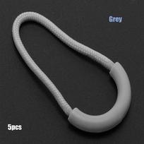 Clip Buckle Travel Clothing Ends Lock Zips Zip Puller Replacement Zipper Pull Cord Rope Pullers 5pcs pilka
