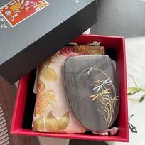 Tanmujiang Lacquer Art Portable Cosmetic Mirror - Dragonfly
