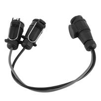 Trailer Wire Adapter Plug, 13 to 7 Pin black