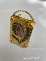 Mini Metal Flower Press, Portable Micro Plant Press for DIY Pressed Flower Craft with 20 sheets of paper
