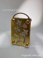 Mini Metal Flower Press, Portable Micro Plant Press for DIY Pressed Flower Craft with 20 sheets of paper