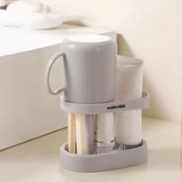 Dust‑Proof Toothbrush Holder For Bathroom, Drainage‑Equipped Multifunctional Storage Organizer For Toothbrushes And Cups 1PCS
