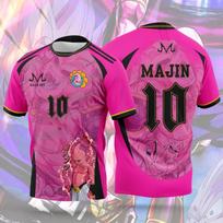 Hot Selling Japanese Anime Dragon Ball Adult Football Shirts Wukong Anime Children's Sports 3D T-shirts L black