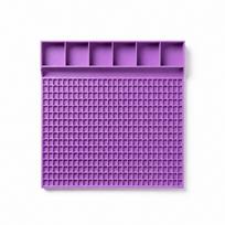 DIY Pony Beads Fast Stringing Tray Multi-Compartment Pony Bead Planning Tray  Gifts Style 2 Purple