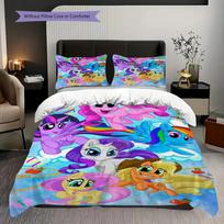 Little Pony Friendship Magic Bedding 1 Duvet Cover 2 Pillowcase Without Core Christmas Birthday Gift Duvet Cover And Pillowcase 135x200cm