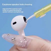 Phone Speaker Charging Port Cleaning Set with Dust Plug Practical Gadget for Tech Lovers Phone Earphones Port Clean one size white
