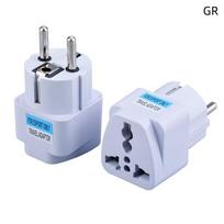 Universal International Travel Plug Adapter Multifunction Au Uk Us To Eu Type E/F France Spain Ac Electrical Socket A6