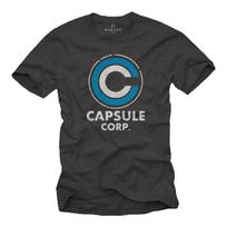 Capsule Corp Marškinėliai Vyriški Berniukams Vyrai Drakonas Dovanos Roshi Goku Kamuolys Nerdas S gray