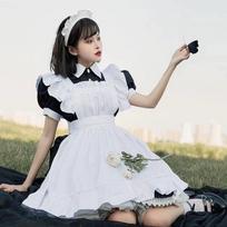 XS -4XL Juodas Seno Pilies Kambarinės Cosplay Kostiumas Namų Tvarkytojo, Prižiūrėtojo, Butlerio Kambarinės Suknelė Kavos Patiekėjų Kostiumas Padavėjai, Kambarinės Kostiumas 3XL black