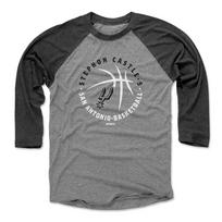 Stephon Castle San Antonio Spurs Player Ball WHT Men's Kids Women's Unisex T-shirt Tee Tops 3XL gray