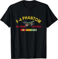 NEW LIMITED F 4 phantom 2 Vietnam Veteran, F4 phantom Vietnam Veteran T-Shirt XL black