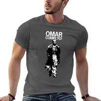 Unisexs My Favorite Omar Comin The Wire Gifts Music Fans TShirt Large Size Breathable Tee 4XL black