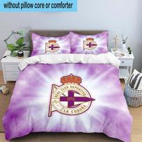 Deportivo A Coruna Crest 3PCS Bedding set,Ideal for1pc Duvet Cover And 2pcs Pillowcases Perfect for Christmas gift,Ideal for Bedroom, Dormitory 140cmx200cm