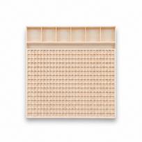 Multi-Compartment Bead Bracelet Board DIY Pony Bead Planning Tray Jewelry Design Board  Girls Women Style 2 Beige