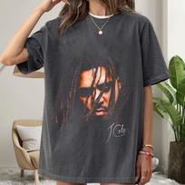 Vintage J Cole T Shirt, J Cole Portrait Graphic Tee, Retro Hip Hop Shirt, Rapper Music Tee, 90s Rap Shirt, Comfort Colors 1717 3XL black