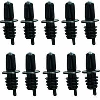 10Pcs Black Bottle Pourer Dust Cap Covers Flow Pourer Precise Liquor Pour Spout  Restaurants with cap