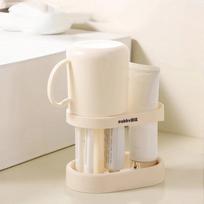 Dust‑Proof Toothbrush Holder For Bathroom, Drainage‑Equipped Multifunctional Storage Organizer For Toothbrushes And Cups 1PCS