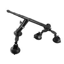 Suction Cup Camera Car Mount Kit 5 in 1 Outside Car Mount with 115cm Selfie Stick, Record Unique Driving Footage for  X5 X4 X3 X2   Action Cameras gray