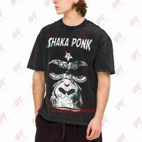 Shaka Ponk Skull Money Bag Vintage Washed Tee Pure Cotton T-Shirt 5XL black