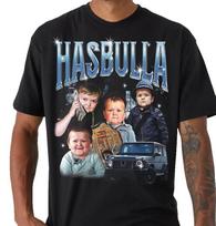 Vintage Hasbulla T-Shirt, Funny Meme Shirt, Retro Bootleg Design 120 gray