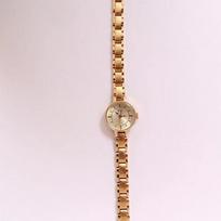 High Quality 24k GOLD Japanese brass band Luxury Explosions Mini Retro Fine Chain Exquisite Medieval Small Gold Women Watch white