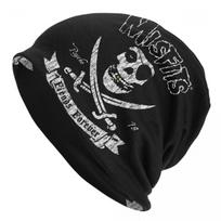 Custom Misfits Punk Rock Band Skullies Beanies Caps Unisex Winter Warm Knit Hat Men Street Adult Bonnet Hats Outdoor Ski Cap One Size gray