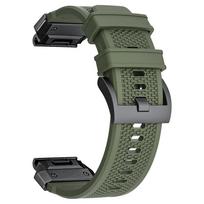 22/26mm FKM guminė apyrankė Garmin Fenix 8 47/51mm E 7 7X Pro QuickFit apyrankėms Descent G2 G1 Mk3i Instinct 3 laikrodžio dirželis QuickFit 26mm