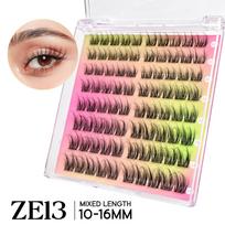 VYRILA Self Adhesive Cluster Lashes Glue-Free DIY Lash Clusters Natural Soft Eyelashes No Glue Needed Segmented Lash