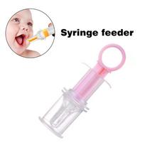 Baby Medicine Feeder Dispenser Syringe Dropper Feeder Infant Feeding Utensils with Nipple Pacifier for Feeding Medicine Water Juice or Other (Pink) white