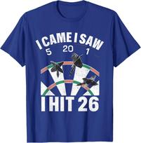 I Came I Saw I hit 26 Player Dartboards Lover Funny Unisex T-Shirt 3XL blue