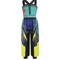 2026Hot Selling Korea ethnic style Girls Halloween Cosplay Costume Vest + long pants set Girl Anime CostumeStage Performanc 130 6year blue