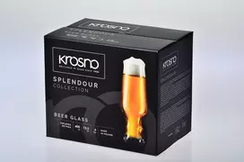 Alaus taurių komplektas Krosno Splendour, stiklas, 0.480 l, 6 vnt.