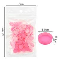 100Pcs/Lot Eyelash Glue Holder Grafting Eye Lashes Quick Individual Blossom Cup Ring Eye Makeup Extension Adhesive Stand Tools