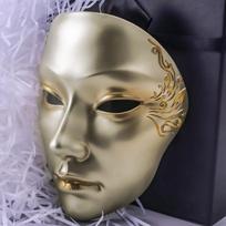 New Women Soul Mask Gold Ancient Full Face Venice Mask Dance Ball Halloween Party Fancy Dress Masque Pop Art Mask for Men Gift auksas