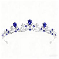 Hot-selling Bridal Crown Headgear Modern Simple Baroque Crystal Crown Hair Accessories Wedding Dress Accessories Batch white