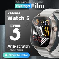 Hydrogel Film for  Realme Watch 5 Screen Protector, for  Realme Watch 5 HD Full Coverage Soft Protective Film Accessories for Realme Watch 5 white
