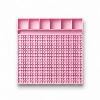 Multi-Compartment Pony Beads Fast Stringing Tray Large Capacity Pony Bead Planning Tray  Gifts Style 2 Pink