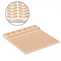 Multi-Compartment Pony Beads Fast Stringing Tray Large Capacity Pony Bead Planning Tray  Gifts Style 3 Beige