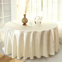 Champagne Gold Satin Tablecloth Nordic Elegant Dust Proof Table Cover For Wedding Birthday Party Dinner Table Decor Round 100cm