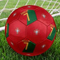 Cristiano Ronaldo Cr7 Portugal Football Crest Soccer Ball Size 5 Football Machine-Stitched Indoor/Outdoor Universal Football Sports Enthusiast Gifts zq