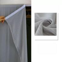1pc Wardrobe Adhesive Dust-Proof Curtain, Hook And Loop Mesh Curtain For Living Room/Kitchen, Sheer Partition 1pc W100xL130cm