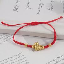 New Year Hand Rope Lucky Pony Red Rope 2026 2026 Horse Year Fortune Bracelet  Couple Style 6 gray