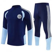 Ajax Football Training Suit Half Zip Long Sleeve Tracksuit Adult Kids Winter Kids 18 white