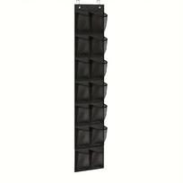Mesh Pockets Shoe Rack 14/24/28/35/40/48 Grid Shoe Storage Bag Over The Door Shoe Organizer  Closet 14 grid black
