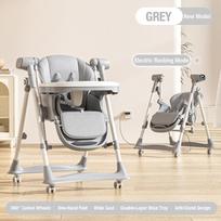 Evolve High Chair: 6-in-1 Grow-with-Baby Seat, Smart Rocker & Safe Diner for 0-6 Years | Auto-Swing, Foldable & Adjustable