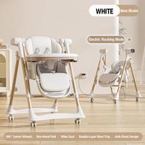 Evolve High Chair: 6-in-1 Grow-with-Baby Seat, Smart Rocker & Safe Diner for 0-6 Years | Auto-Swing, Foldable & Adjustable