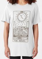 The Moon Tarot Card T shirt %100 Cotton Unisex M