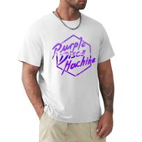 Purple Disco Machine dj GerUnisexy TShirt Basic Casual Wear Short Sleeve Top S white