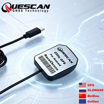 QUESCAN External USB Type-C 50Hz GPS Receiver for Android RaceChrono GPS Professional Motorsport GPS GNSS Module